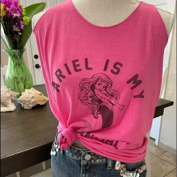 Disney Tops - DISNEY Ariel Is My Spirit Animal
Disney tank